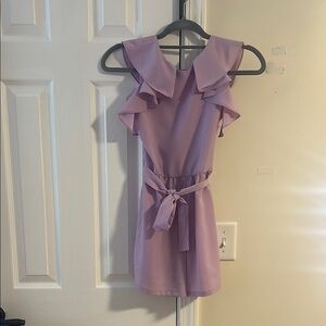 Mayoral Purple Ruffled Wrap Sundress